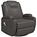 Poltrona Massaggiante A Dondolo Antracite In Similpelle - Foto miniatura 2