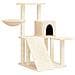 Albero Per Gatti Con Tiragraffi In Sisal Crema 82 Cm - Foto miniatura 1