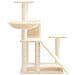 Albero Per Gatti Con Tiragraffi In Sisal Crema 82 Cm - Foto miniatura 3