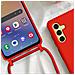 Cover Cordino Per Samsung Galaxy A34 5g Collana / Tracolla 80 Cm Rossa - Foto miniatura 3