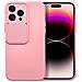 Custodia Tpu Silicone Slide Cover Case Per Apple Iphone 13 Pro Pink - Foto miniatura 1