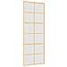 Porta Scorrevole Dorata 76x205 Vetro Smerigliato Esg Alluminio - Foto miniatura 2