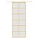 Porta Scorrevole Dorata 76x205 Vetro Smerigliato Esg Alluminio - Foto miniatura 3