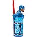Bicchiere Blu Per Bambini In Plastica Avengers Captain America 360 Ml Con Cannuccia E Figura 3d Del Personaggio - Foto miniatura 3