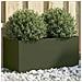 Fioriera Verde Oliva 62x30x29 cm in Acciaio - Foto miniatura 5