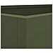 Fioriera Verde Oliva 62x30x29 cm in Acciaio - Foto miniatura 7