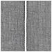 Set Di 2 Cuscini Milas Lino 50 X 50 Cm Grigio A Strisce - Foto miniatura 4