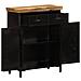 Credenza 55x30x71 Cm In Legno Massello Di Mango - Foto miniatura 3