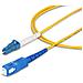 Cavo in fibra ottica simplex monomodale OS2 da LC a SC (UPC) da 2m, 9/125µm, 40G / 100G, Insensibile alla piegatura, Bassa perdita di inserzione, Cavo patch in fibra LSZH - Foto miniatura 2