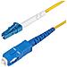 Cavo in fibra ottica simplex monomodale OS2 da LC a SC (UPC) da 2m, 9/125µm, 40G / 100G, Insensibile alla piegatura, Bassa perdita di inserzione, Cavo patch in fibra LSZH - Foto miniatura 1