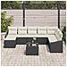 Set Divano da Giardino da 8 Pezzi con Cuscini Rattan Brown - Foto miniatura 3