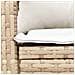 Sedia a Dondolo da Giardino con Cuscini in Polyrattan Beige - Foto miniatura 7