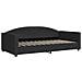 Divano Letto Estraibile con Cassetti Nero 100x200 cm in Tessuto - Foto miniatura 6