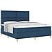 Rete a molle con materasso blu super king in tessuto - Foto miniatura 1