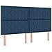 Rete a molle con materasso blu super king in tessuto - Foto miniatura 3