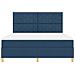 Rete a molle con materasso blu super king in tessuto - Foto miniatura 8
