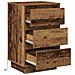 Comodino con LED Legno antico 39x34,5x65 cm Legno ingegnerizzato - Foto miniatura 5