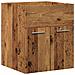 Set Mobili da Bagno 2 pz Legno Antico in Legno Multistrato - Foto miniatura 5
