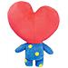 Peluche 30 Cm Modello Tata Con Testa A Forma Di Cuore Ultra-morbida, Blu / Rosso - Foto miniatura 2