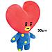 Peluche 30 Cm Modello Tata Con Testa A Forma Di Cuore Ultra-morbida, Blu / Rosso - Foto miniatura 4