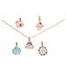 Collana Da Donna Argento 925 Farfalla Arcobaleno Pendente Lucido Regalo - Foto miniatura 1