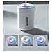 Umidificatore Per Casa, Camera Da Letto E Dormitorio Con Nebulizzazione Continua /intermittente, Luce Notturna A 7 Colori, Funzionamento Silenzioso E Spegnimento Automatico White - Foto miniatura 3
