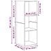 Mobile TV da Parete 4 pcs rovere artigianale 37 x 37 x 107.5 cm - Foto miniatura 9