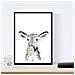Set Di 6 Stampe Animali Bambini Con Gomma Da Masticare Maiale Coniglio Mucca Zorro Gufo Cane A3 Senza Cornice - Foto miniatura 3