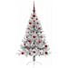 Albero di Natale artificiale con luci integrate Argento 120 cm - Foto miniatura 4