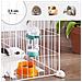 Recinto pieghevole per piccoli animali domestici - Recinto per animali - Bianco - Foto miniatura 8