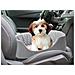 Trasportino per auto 50x40 cm Minky Grey Seggiolino per cani impermeabile - Foto miniatura 7