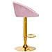 sgabello da bar QS-B16G velluto rosa - Foto miniatura 4