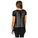 Blusa Da Donna A Manica Corta Con Tessuto Semitrasparente E Traspirante 10dmc0263 - Foto miniatura 3
