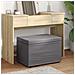 Pouf Grigio Pelle Sintetica e Legno Ingegnerizzato - Foto miniatura 2