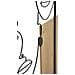 Decorazione In Metallo E Legno Volti-marrone-metallo-63x2x90 Cm - Foto miniatura 4