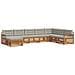 Set divani con cuscino 8 pcs Grigio Naturale e Chiaro - Foto miniatura 1