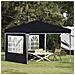 Tenda per feste a pop-up 288 x 288 x 245 cm Antracite - Foto miniatura 2