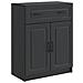 Credenza Nero 66 x 34,5 x 87 cm Legno ingegnerizzato - Foto miniatura 1