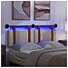 Testiera sospesa Con luce LED Crema PU Antico - Foto miniatura 5