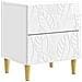 Comodino Bianco Lucido 43 x 34,5 x 48 cm Legno ingegnerizzato - Foto miniatura 1