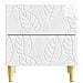 Comodino Bianco Lucido 43 x 34,5 x 48 cm Legno ingegnerizzato - Foto miniatura 3
