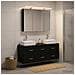 Set di mobili per il bagno 4 pcs Rovere Nero - Foto miniatura 4