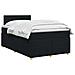 Letto box spring con materasso Nero 120 x 190 cm Tessuto - Foto miniatura 3
