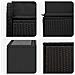 Set di divani 8 pz Nero Rattan sintetico e Acciaio - Foto miniatura 4