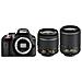 D3300 Kit 18-55mm + 55-200mm + SD 8 GB Sensore CMOS DX 24 Mpx Display 3'' Filmati Full HD Wi-Fi Ready - Foto miniatura 5