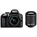 D3300 Kit 18-55mm + 55-200mm + SD 8 GB Sensore CMOS DX 24 Mpx Display 3'' Filmati Full HD Wi-Fi Ready - Foto miniatura 1