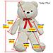 Orsacchiotto di Peluche XXL Bianco 160 cm - Foto miniatura 4
