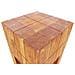 Sgabello In Legno Massiccio Di Recupero 28x28x40 Cm - Foto miniatura 3