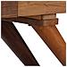 Credenza In Legno Massello Di Recupero 110x30x75 Cm Marrone - Foto miniatura 7