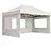 Gazebo Professionale Pieghevole Pareti Alluminio 4,5x3m Crema - Foto miniatura 2